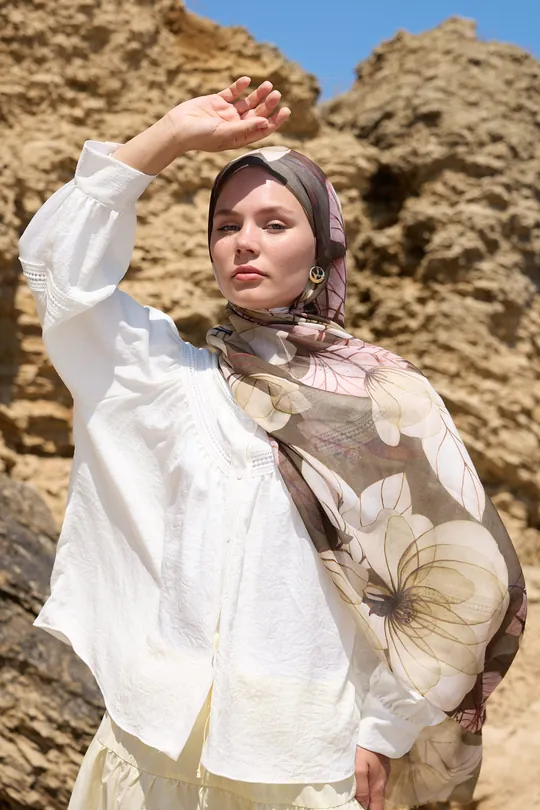 ALİCİA DESEN AYA ŞAL - BRONZ