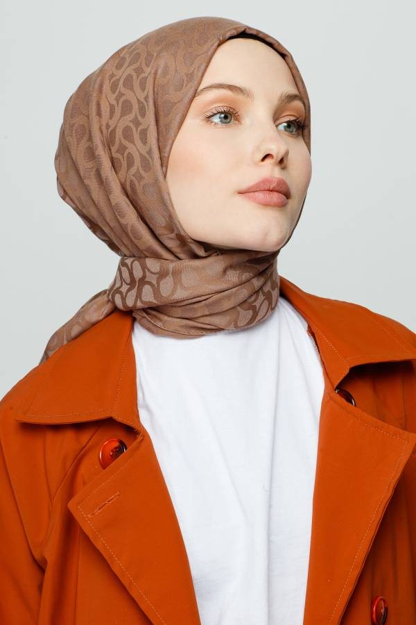 BLOOM DESEN ŞAL - MOCHA