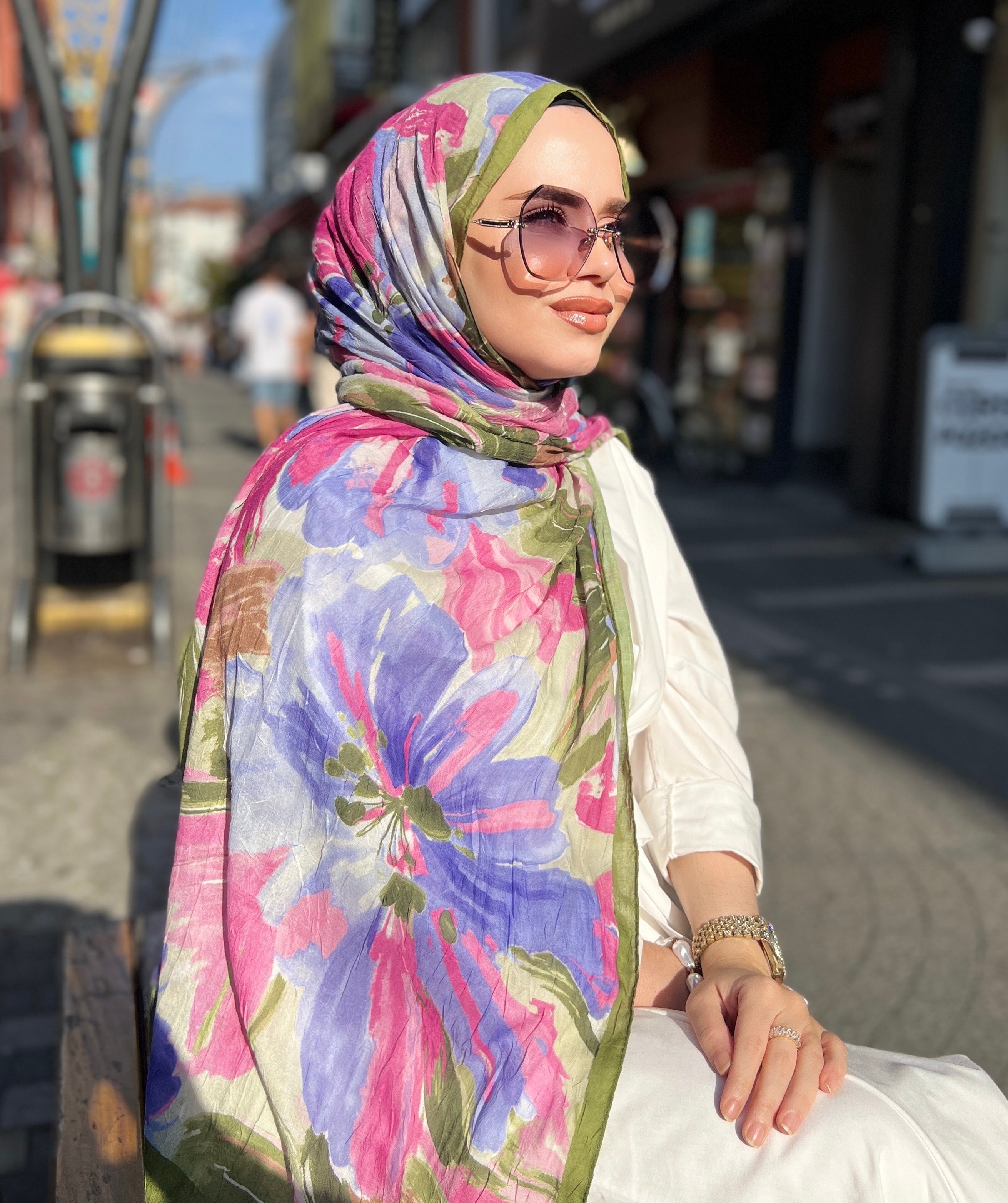 DESENLİ BAMBU ŞAL