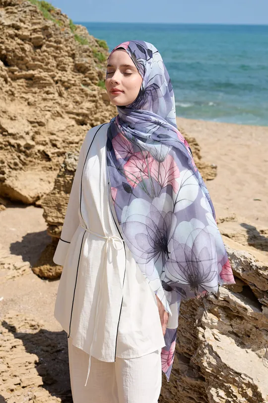 ALİCİA DESEN AYA ŞAL - LİLA