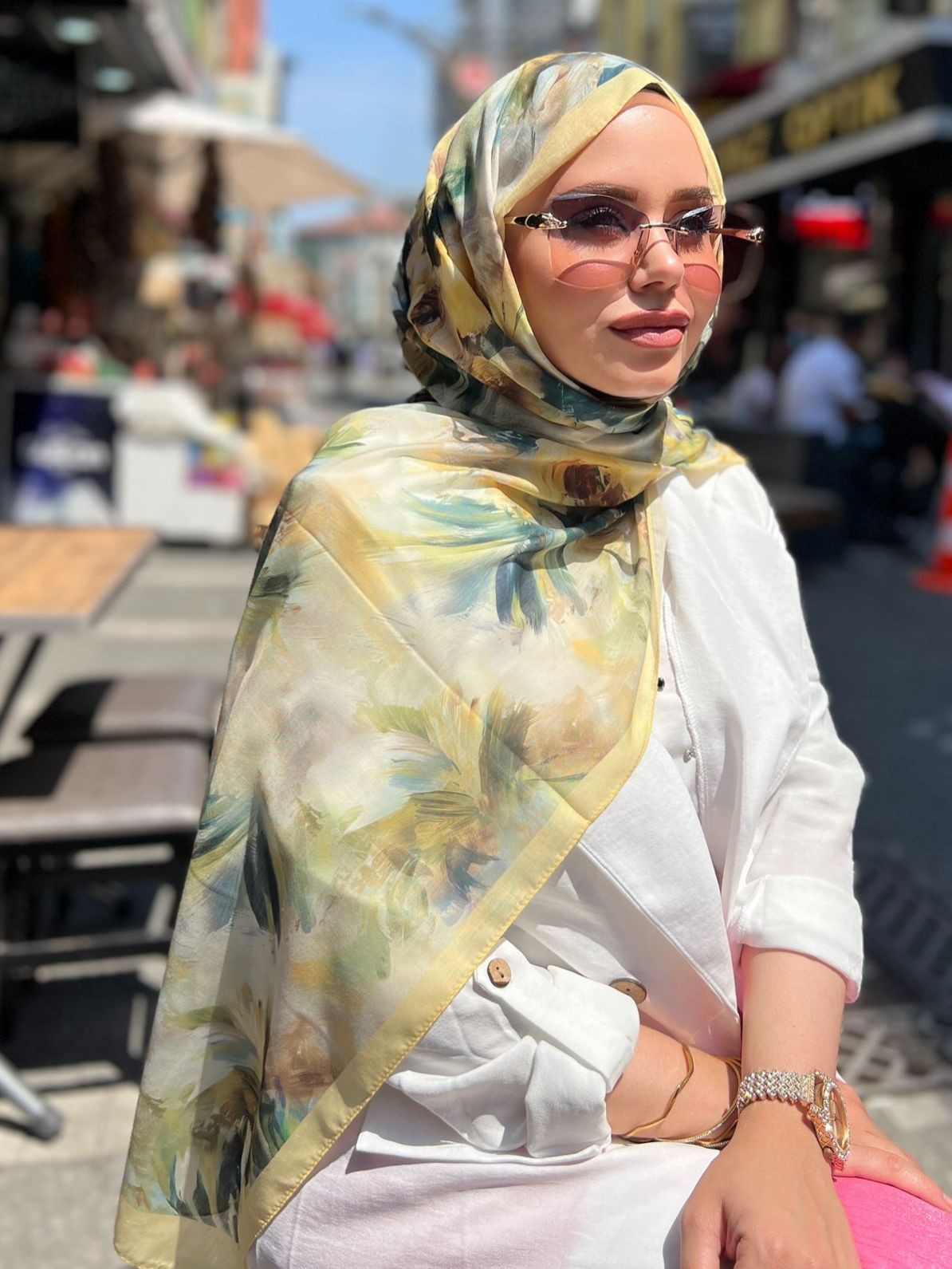 DESENLİ PAMUK VUAL ŞAL