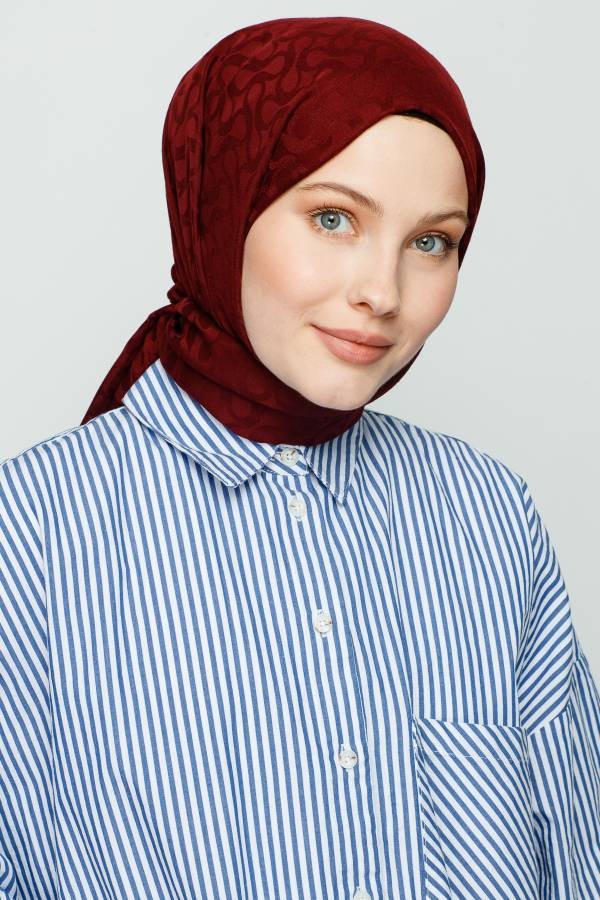 BLOOM DESEN ŞAL - KIZILCIK