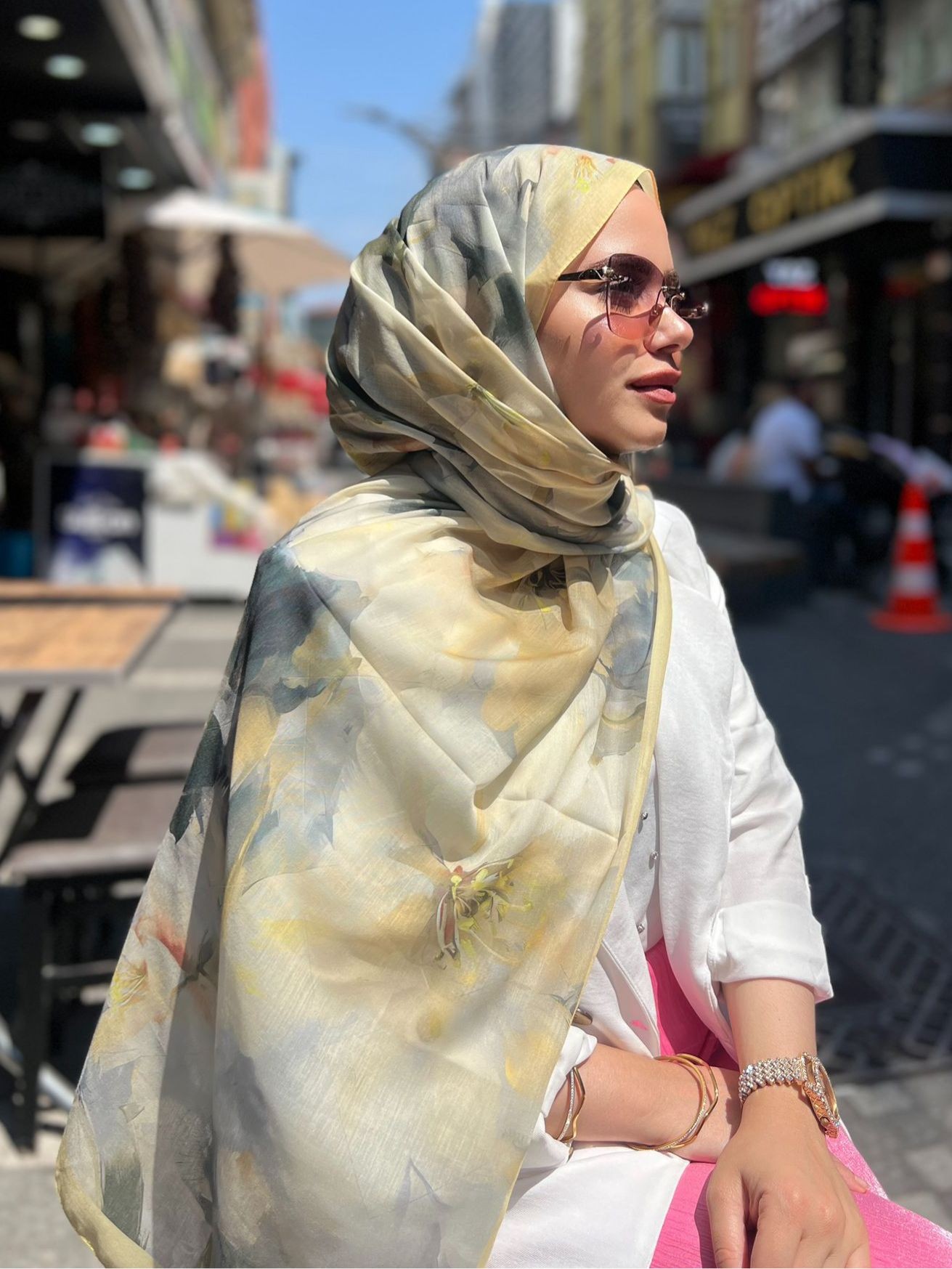 DESENLİ PAMUK VUAL ŞAL