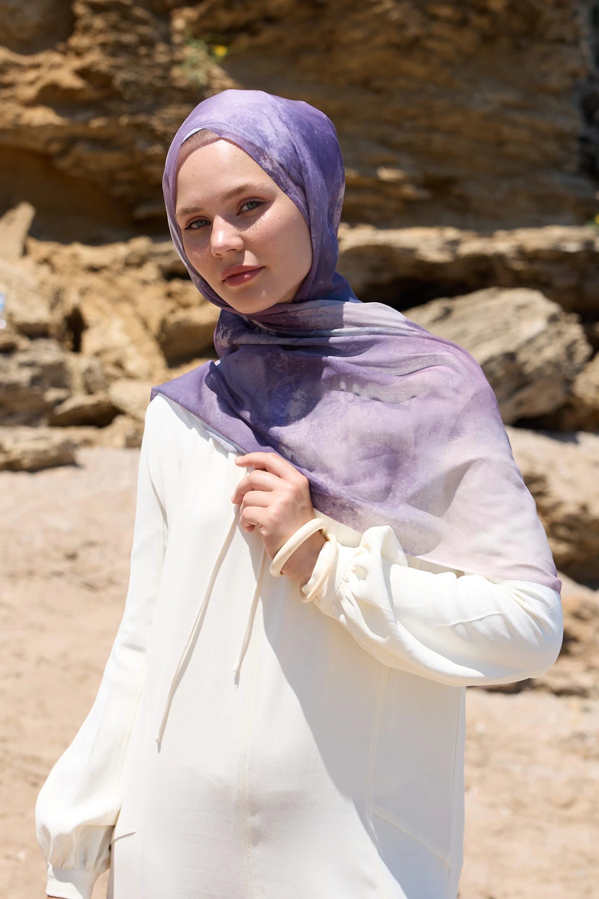 VEYRA DESEN AYA ŞAL - LAVANTA