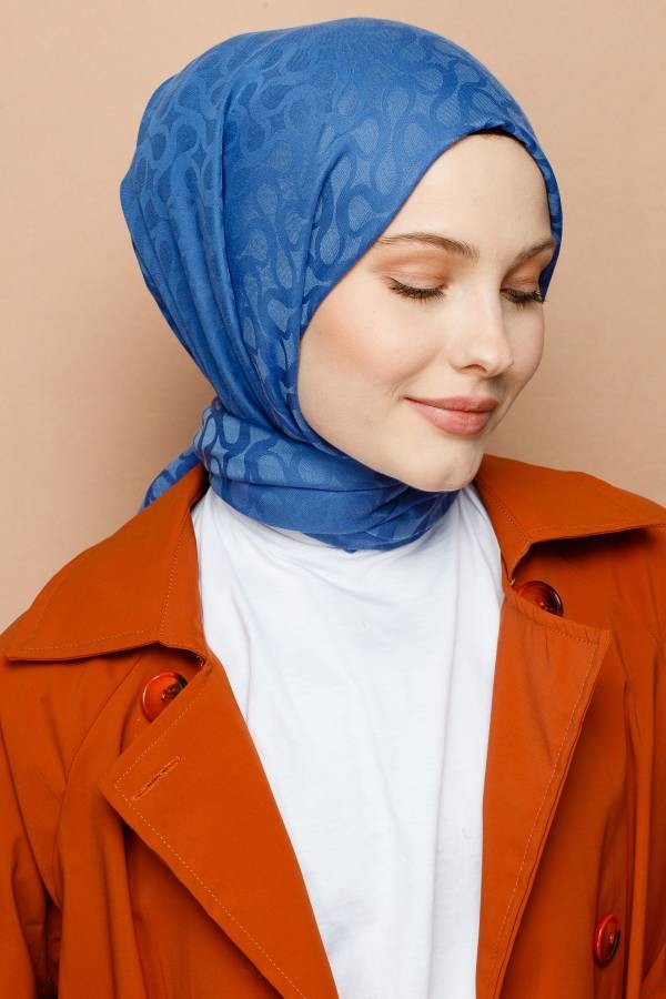 BLOOM DESEN ŞAL - İNDİGO