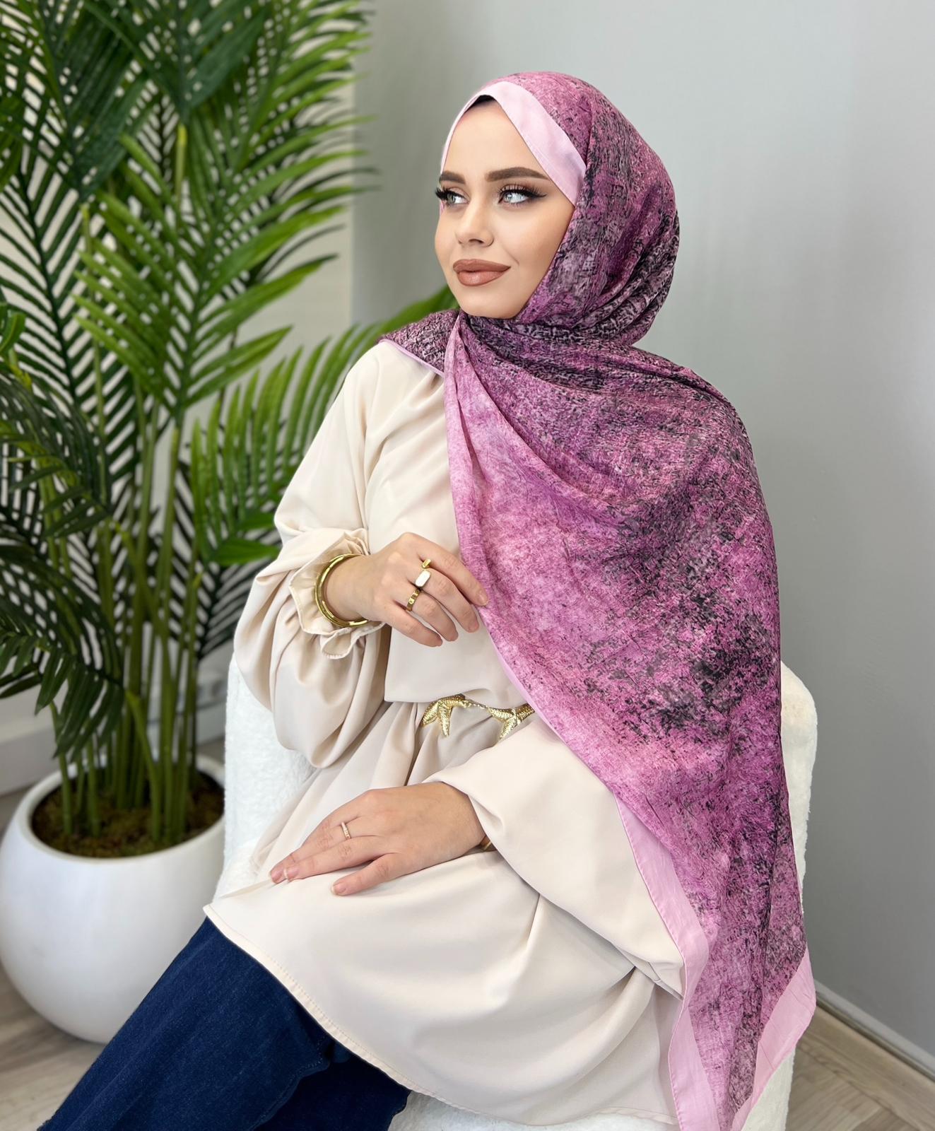 DESENLİ BAMBU ŞAL