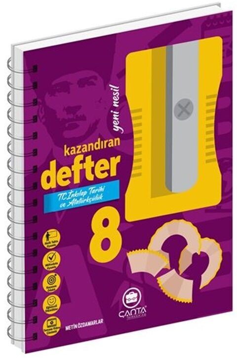 Çanta Yayınları 8. Sınıf T.C.İnkılap Tarihi ve Atatürkçülük Kazandıran Defter