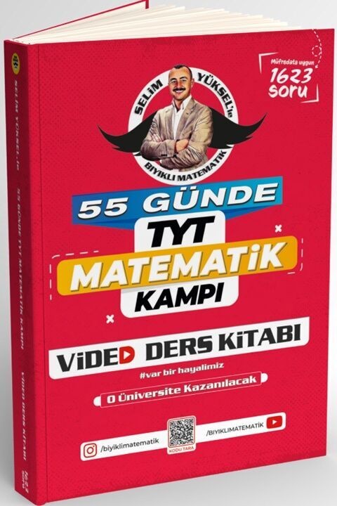 Bıyıklı Matematik TYT Matematik Kampı 55 Günde Video Ders Kitabı