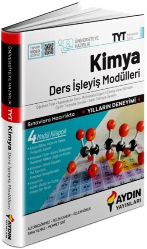 Aydın Yayınları Üniversiteye Hazırlık TYT Kimya Ders İşleyiş Modülleri