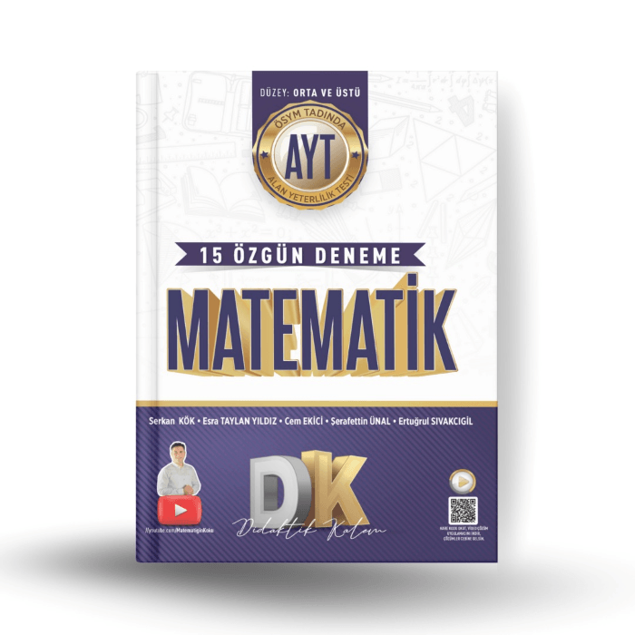 Didaktik Kalem Yayınları AYT Matematik 15 Deneme