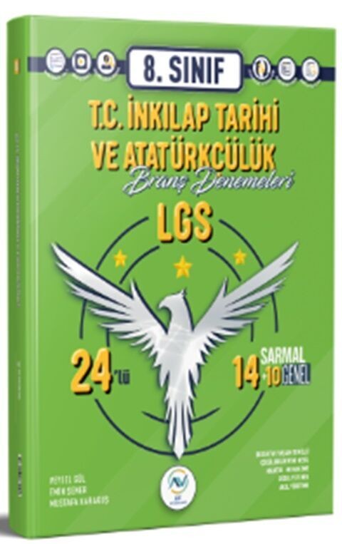 Av Akıllı Versiyon Yayınları 8. Sınıf LGS T.C. İnkılap Tarihi ve Atatürkçülük 24 lü Branş Deneme