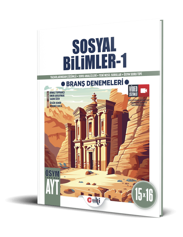 Bes Yayınları Vitrin Ulti AYT Sosyal Bilimler 1 15 x 16 Branş Denemeleri