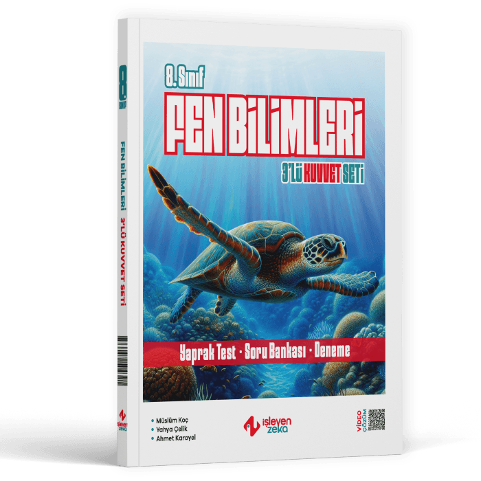 İşleyen Zeka Yayınları 8. Sınıf Fen Bilimleri 3 lü Kuvvet Serisi Seti