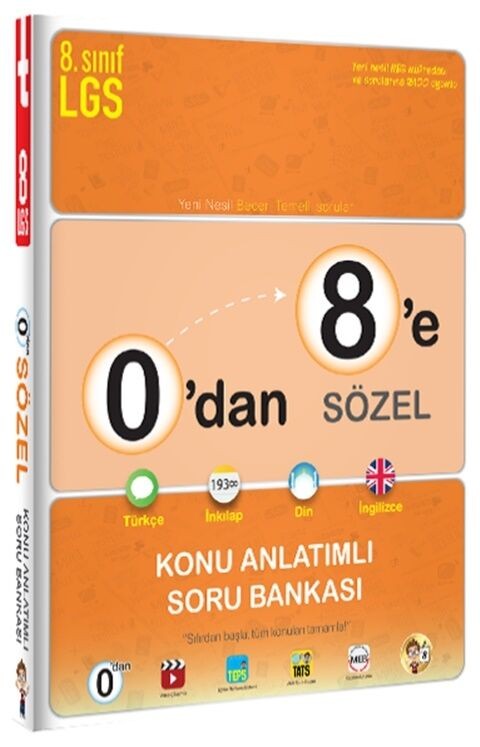 0`dan 8`e Sözel Konu Anlatımlı Soru Bankası Tonguç Akademi