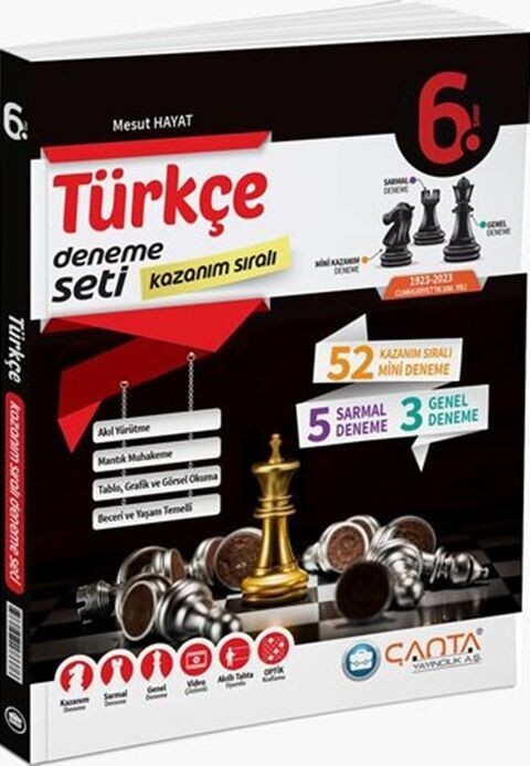 Çanta Yayınları 6. Sınıf Türkçe Kazanım Sıralı Deneme Seti