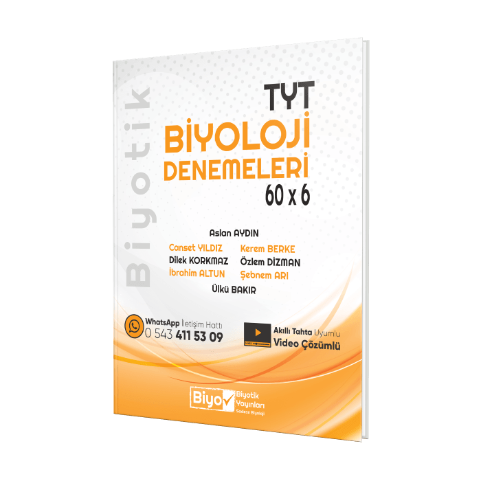 Biyotik Yayınları TYT Biyoloji Biyotik 60 x 6 Denemeleri