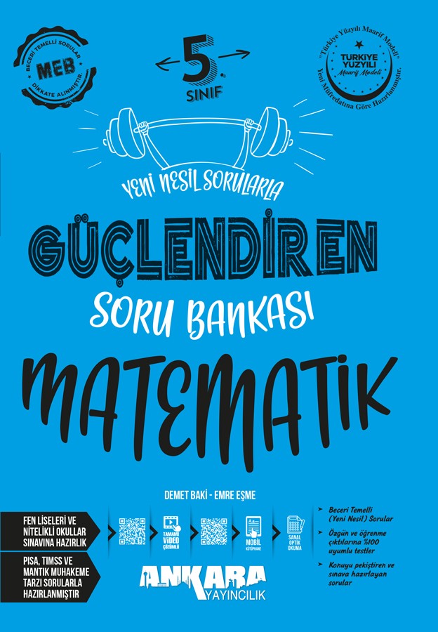 Ankara Yayıncılık 5. Sınıf Güçlendiren Soru Bankası - Matematik