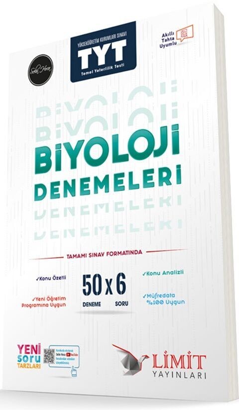 Limit Yayınları  Tyt 50 li Biyoloji Denemeleri