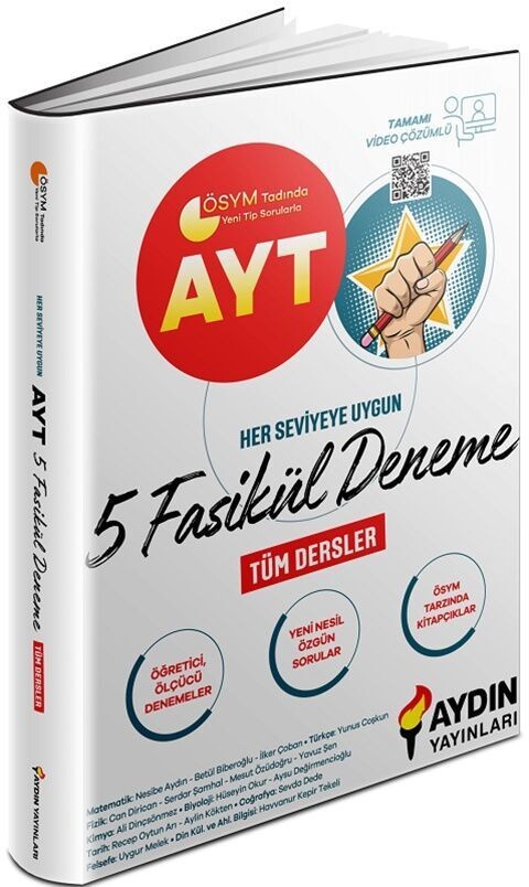 Aydın Yayınları AYT 5 Fasikül Deneme