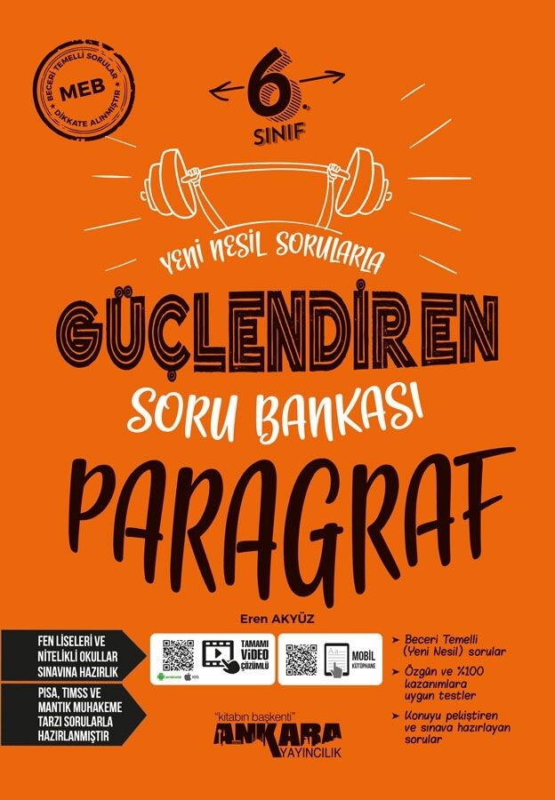 Ankara Yayıncılık 6. Sınıf Güçlendiren Soru Bankası - Paragraf