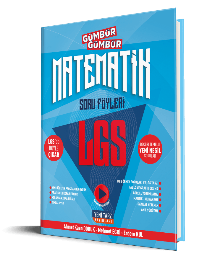 Yeni Tarz Yayınları 8.Sınıf LGS Matematik Gümbür Gümbür Soru Föyleri