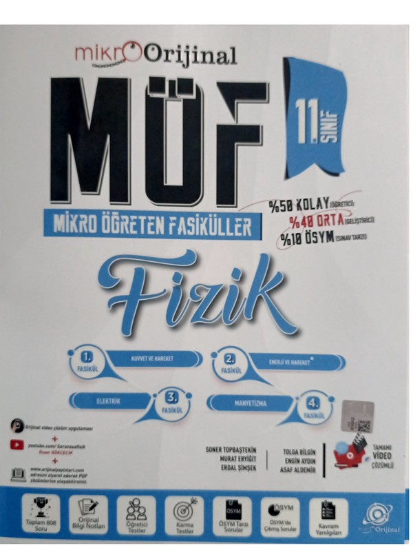 Orijinal Mikro 11. Sınıf Fizik MÖF Öğreten Fasiküller