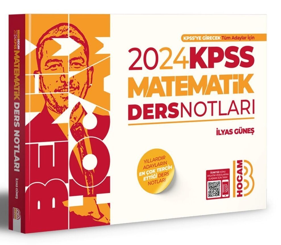 Benim Hocam Yayınları 2024 KPSS Matematik Ders Notları