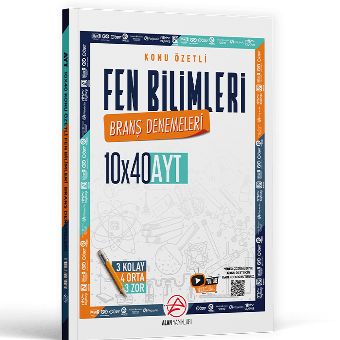 Alan Yayınları AYT Fen Bilimleri Konu Özetli 20 x 20 Branş Denemeleri