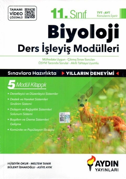 Aydın Yayınları 11. Sınıf Biyoloji Ders İşleyiş Modülleri