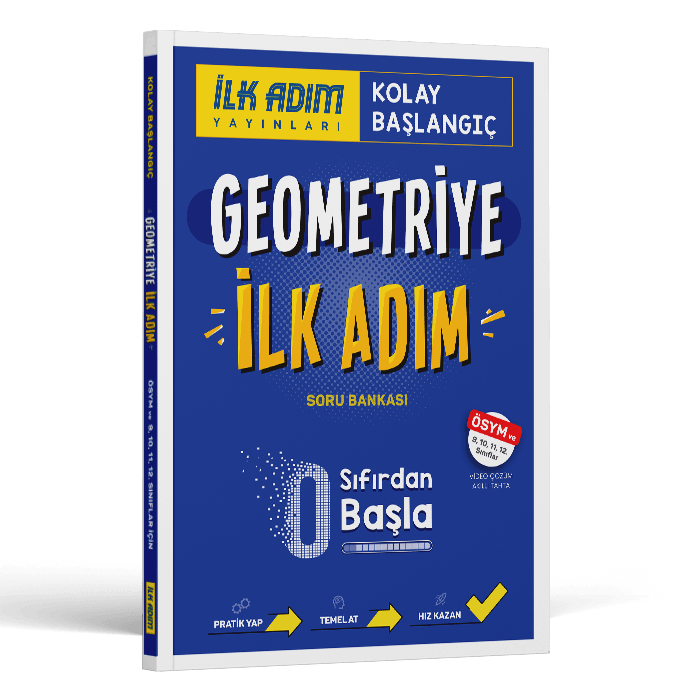 İlk Adım Yayınları Geometriğe İlk Adım Sıfırdan Kolay Başlangıç Soru Bankası