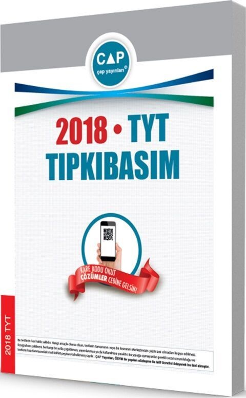 Çap Yayınları TYT 2018 Tıpkı Basım