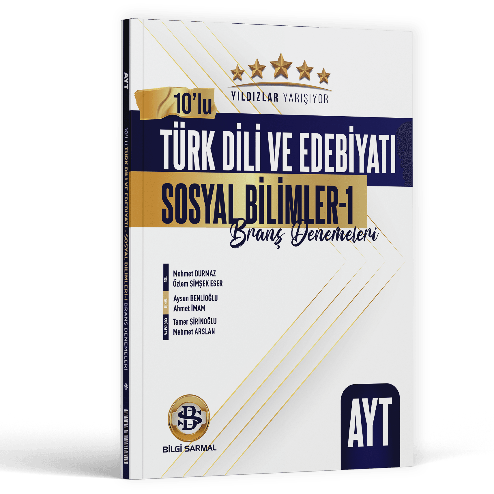 Bilgi Sarmal Yayınları AYT Türk Dili ve Edebiyatı Sosyal Bilimler 1 Yıldızlar Yarışıyor 10 lu Branş Denemeleri