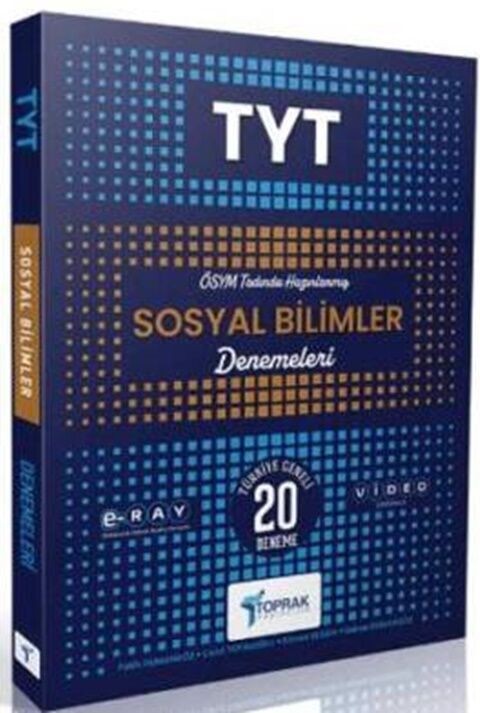 Toprak Yayıncılık TYT Sosyal Bilgiler 20 li Deneme Kitabı