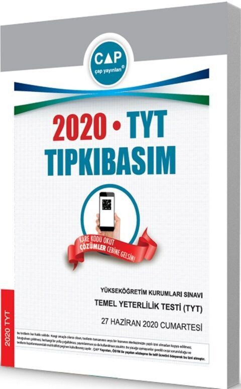 Çap Yayınları TYT 2020 Tıpkı Basım