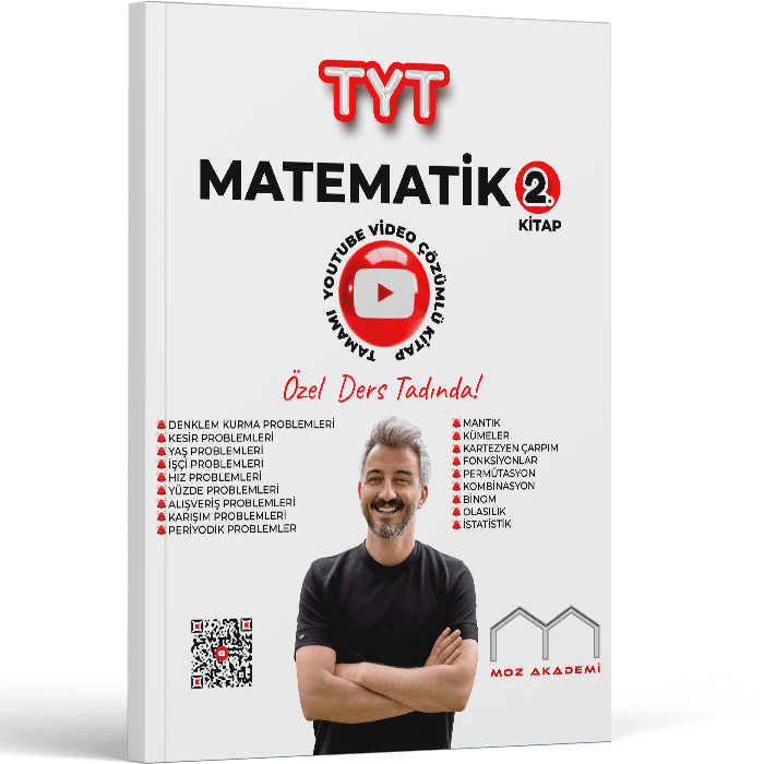 Alan Yayınları TYT Matematik 2. Kitap Tamamı Çözümlü Soru Bankası Moz Akademi