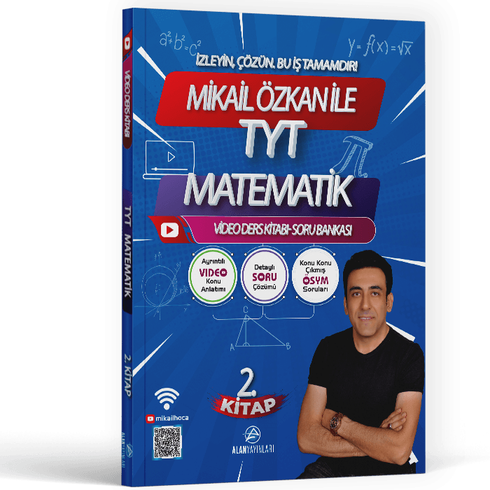 Alan Yayınları Mikail Özkan ile TYT Matematik 2. Video Ders Kitabı Soru Bankası