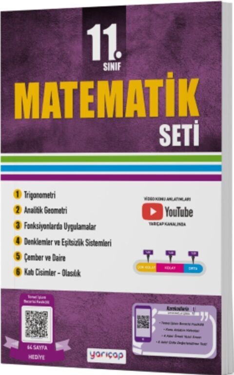 YarıÇap Yayınları 11. Sınıf Matematik Seti