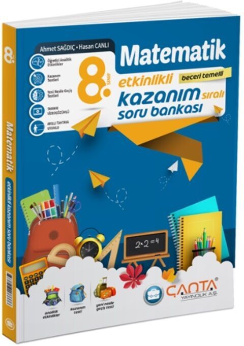 Çanta Yayınları 8. Sınıf Matematik Etkinlikli Kazanım Soru Bankası