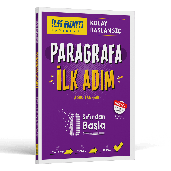 İlk Adım Yayınları Paragrafa İlk Adım Sıfırdan Kolay Başlangıç Kitabı