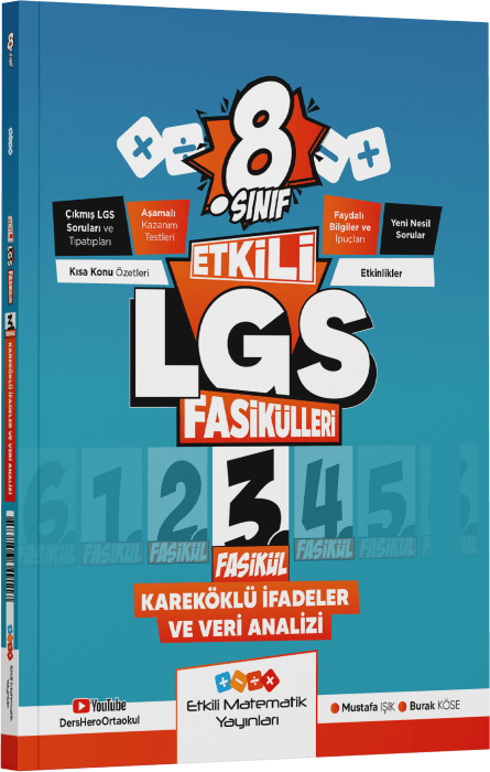 Etkili Matematik Yayınları 8. Sınıf Etkili LGS Fasikül Köklü İfadeler 3