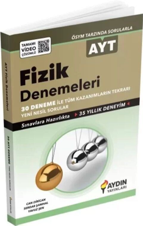 Aydın Yayınları AYT Fizik 30 Deneme