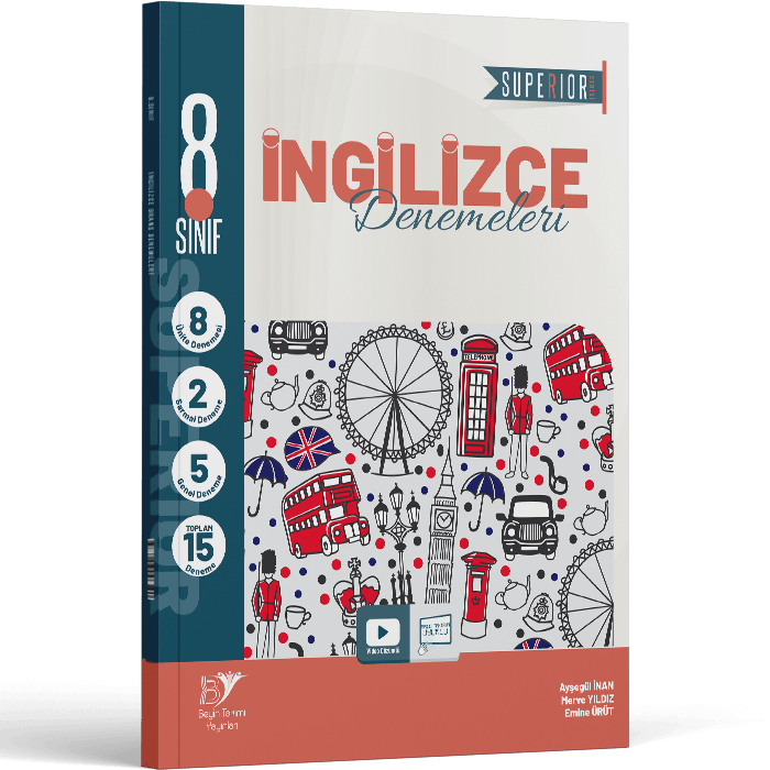 Beyin Takımı Yayınları 8. Sınıf LGS İngilizce Superıor 15 li Deneme