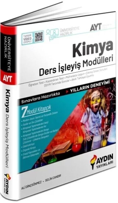 Aydın Yayınları Üniversiteye Hazırlık AYT Kimya Ders İşleyiş Modülleri