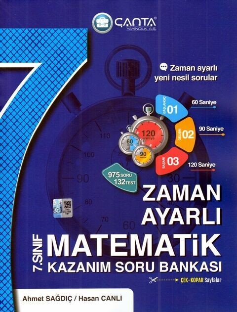 Çanta Yayınları 7. Sınıf Matematik Zaman Ayarlı Kazanım Soru Bankası