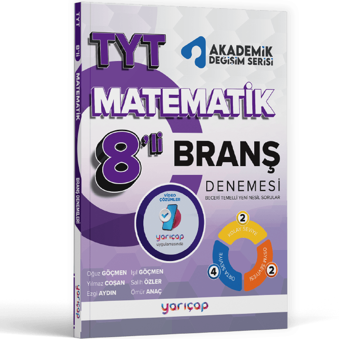 Yarı Çap Yayınları TYT Matematik 8 li Branş Denemesi