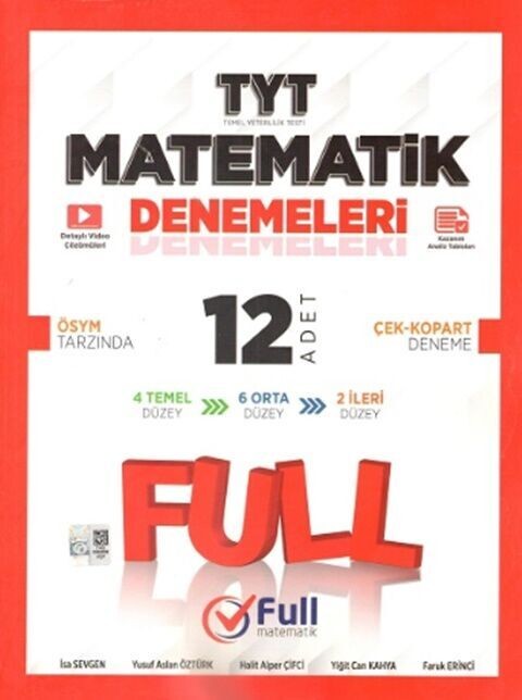 Full Matematik Yayınları TYT Matematik 12 x 40 Denemeleri