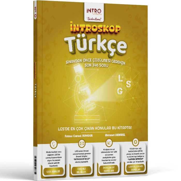 İntro Yayınları 8. Sınıf LGS Türkçe İntroskop Soru Bankası