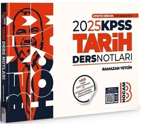 Benim Hocam Yayınları 2025 KPSS Tarih Video Ders Notları