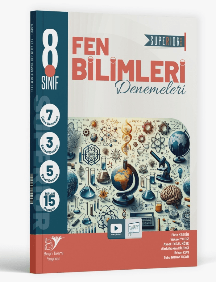 Beyin Takımı Yayınları 8. Sınıf LGS Fen Bilimleri Superıor 15 li Deneme