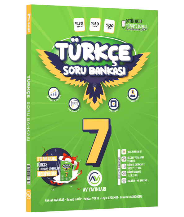 Av Yayınları 7. Sınıf Türkçe Soru Bankası